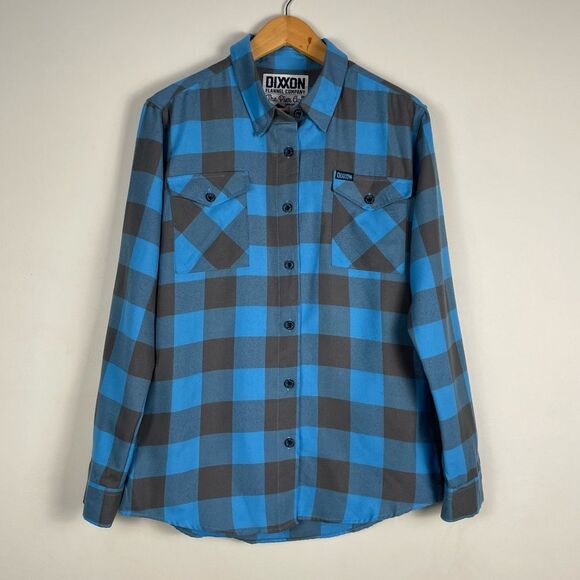 Dixxon Women's‎ Pier Ave Flannel Buffalo Unicorn Plaid SOLD OUT Size Large - Picture 1 of 11